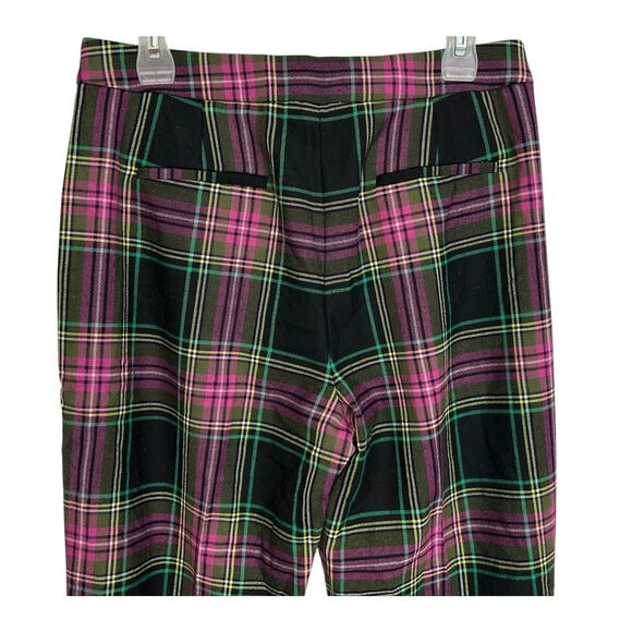NWOT J. Crew Kate Straight-Leg Pant in Pink Stewart Tartan Plaid Wool Size 8 - Picture 8 of 12